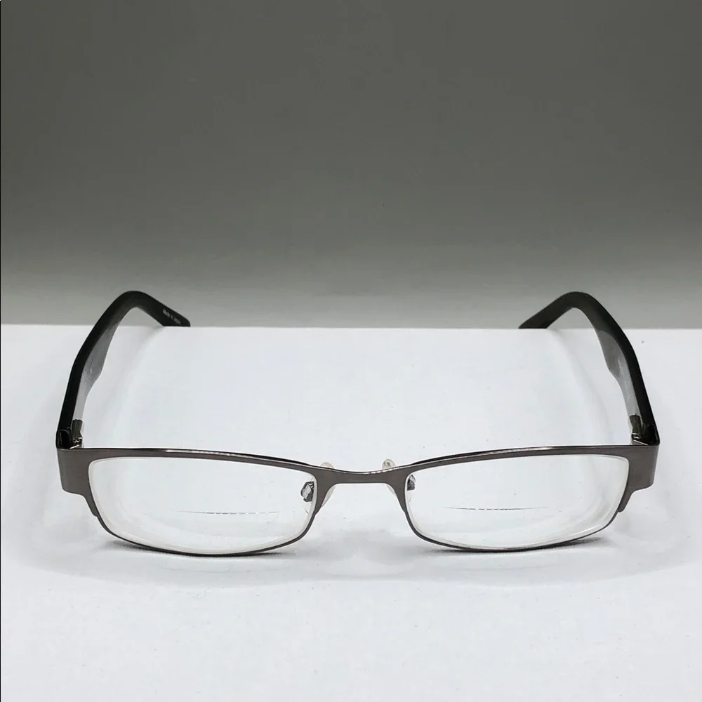 Randolph Ellsworth Silver Brown Rectangular Eyeglasses Frame 51-18 140 Japan